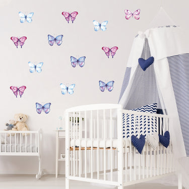 Watercolor Butterflies Wall Decals